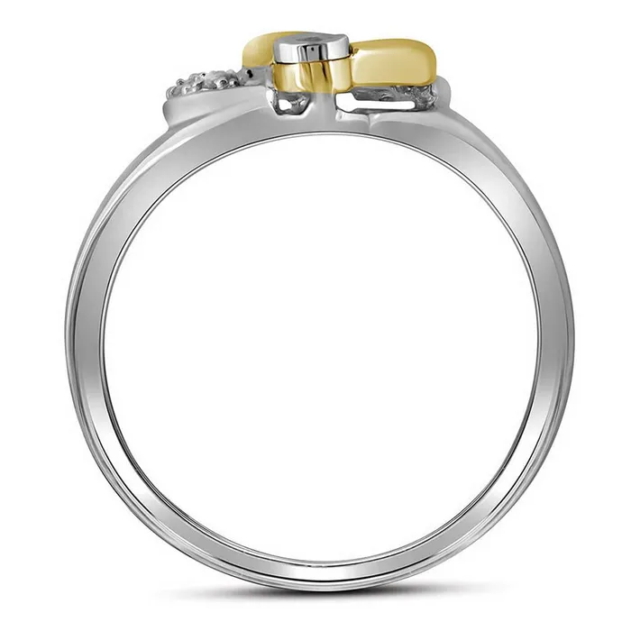 10k Twotone White Gold Round Diamond Double Heart Ring 112 Cttw gndatlanta Rings 10k Twotone White Gold Round Diamond Double Heart Ring 112 Cttw gndatlanta Rings