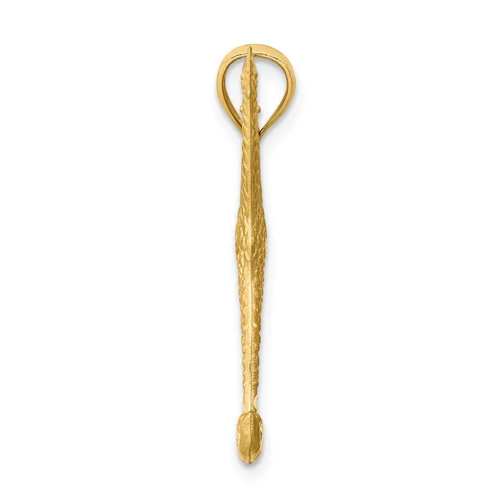 Goldia 14k Yellow Gold Diamondcut Giraffe Pendant Necklaces
