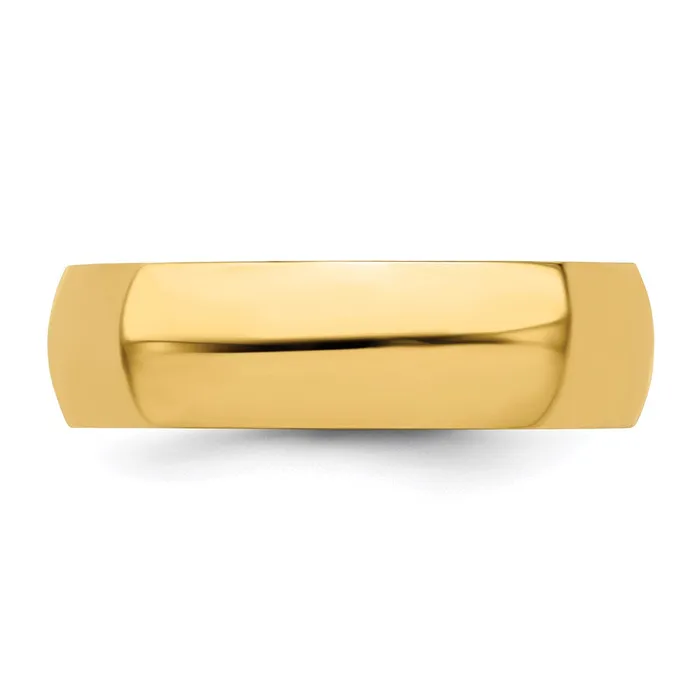 Goldia Rings Solid 14K Yellow Gold 6mm HalfRound Wedding MensWomens Wedding Band Ring Size 85 Goldia Rings Solid 14K Yellow Gold 6mm HalfRound Wedding MensWomens Wedding Band Ring Size 85