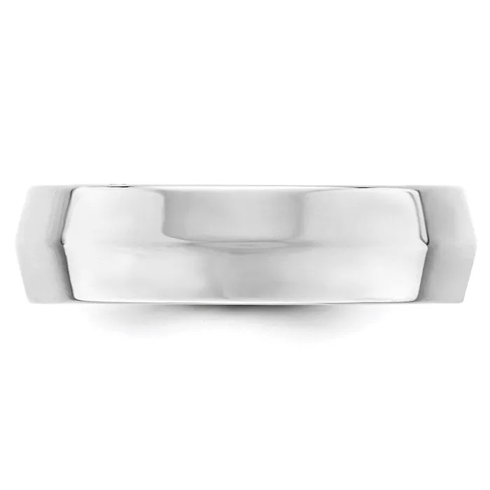 Goldia Solid 18K White Gold 6mm Knife Edge Comfort Fit MensWomens Wedding Band Ring Size 13 Rings Goldia Solid 18K White Gold 6mm Knife Edge Comfort Fit MensWomens Wedding Band Ring Size 13 Rings