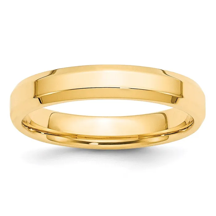 Goldia Solid 18K Yellow Gold 4mm Bevel Edge Comfort Fit MensWomens Wedding Band Ring Size 9 Rings Goldia Solid 18K Yellow Gold 4mm Bevel Edge Comfort Fit MensWomens Wedding Band Ring Size 9 Rings