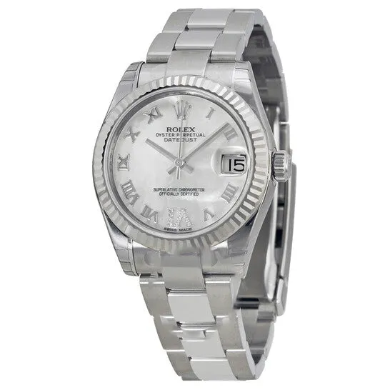 JMS always Original Rolex Datejust Lady 31 Mother of Pearl Dial Stainless Steel Oyster Bracelet Automatic Watch 178274MRDO Bracelets