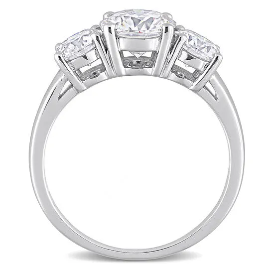 JMS always Rings Original Amour Silver 2 14 CT DEW Created White Moissanite 3Stone Ring JMS always Rings Original Amour Silver 2 14 CT DEW Created White Moissanite 3Stone Ring