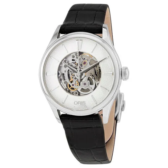 JMS always Watches Original Oris Artelier Automatic Diamond Silver Skeleton Dial Ladies Watch 01 560 7724 405107 5 17 64FC JMS always Watches Original Oris Artelier Automatic Diamond Silver Skeleton Dial Ladies Watch 01 560 7724 405107 5 17 64FC