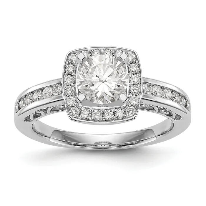 Rings 14kw Peg Set Diamond Princess CZ Cushion Halo Engagement Ring Goldiacom Rings 14kw Peg Set Diamond Princess CZ Cushion Halo Engagement Ring Goldiacom