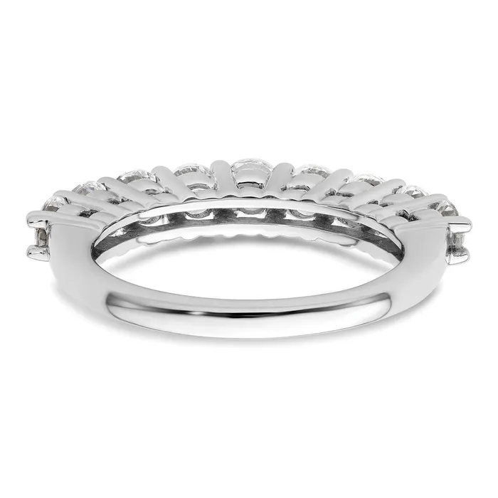 Rings goldiaca 14K White Gold 9Stone Real Diamond Band