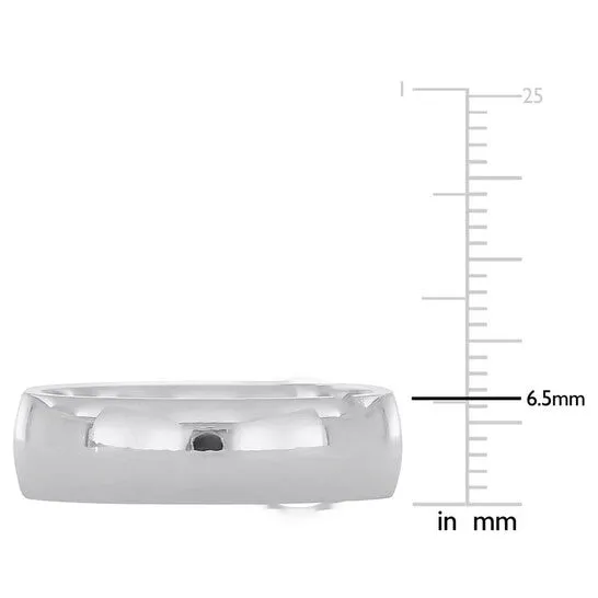 Rings JMS always Original Amour Mens 65mm Comfort Fit Wedding Band in 14k White Gold Rings JMS always Original Amour Mens 65mm Comfort Fit Wedding Band in 14k White Gold