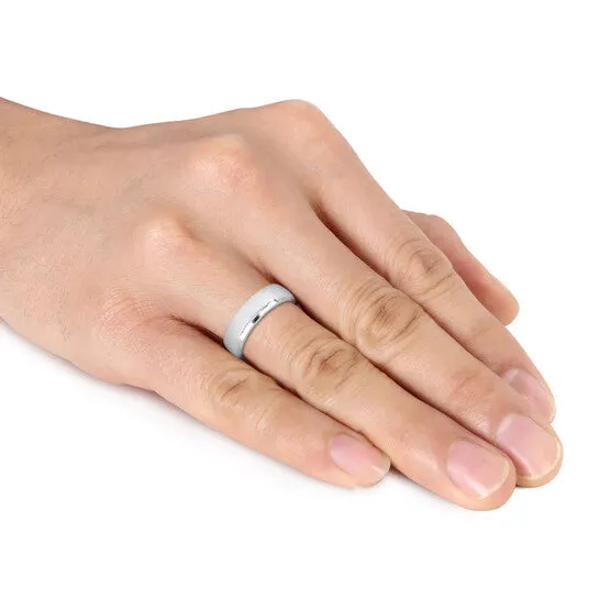 Rings JMS always Original Amour Mens 65mm Comfort Fit Wedding Band in 14k White Gold Rings JMS always Original Amour Mens 65mm Comfort Fit Wedding Band in 14k White Gold