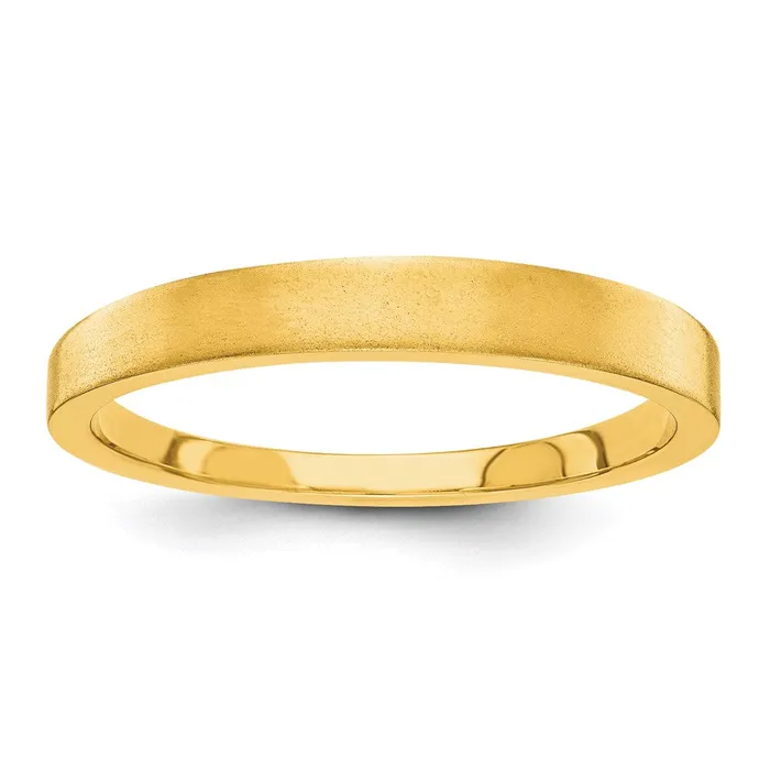 Solid 10K Yellow Gold 3mm Tapered Satin MensWomens Wedding Band Ring Size 7 Goldia Rings Solid 10K Yellow Gold 3mm Tapered Satin MensWomens Wedding Band Ring Size 7 Goldia Rings