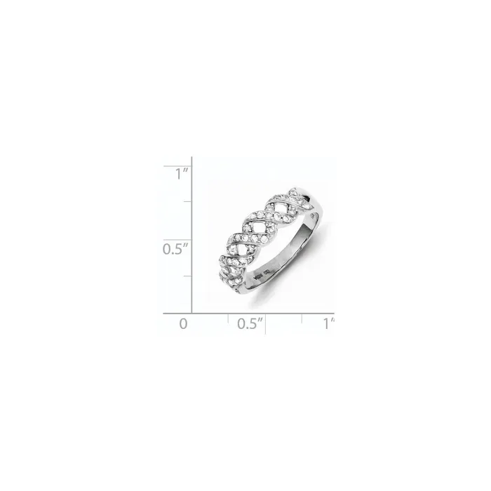 Sterling Silver Diamond Ring Goldia Rings