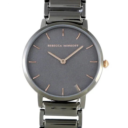 Watches Original Rebecca Minkoff Major Quartz Grey Sandblasted Dial Ladies Watch 2200261 JMS always Watches Original Rebecca Minkoff Major Quartz Grey Sandblasted Dial Ladies Watch 2200261 JMS always