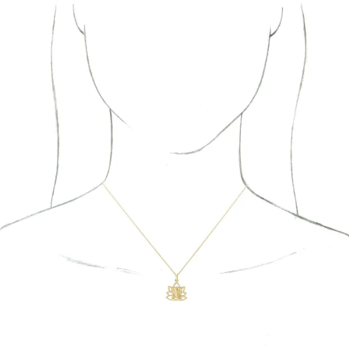 14K Yellow Gold 193x157 mm Ganesha Pendant TreasureFineJewelers PreStyled Sets