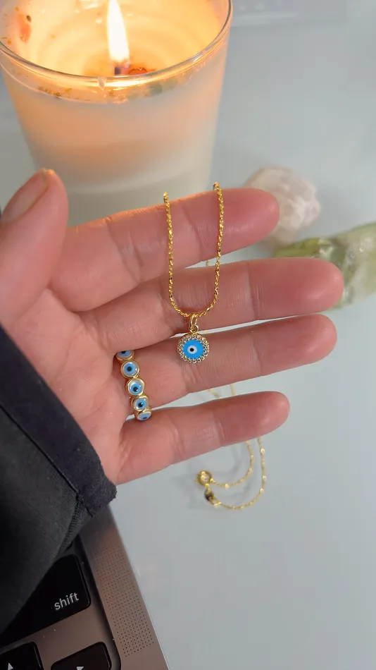 MP Jewelry Blue Evil Eye Necklace Necklaces