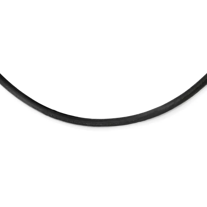 Necklaces TreasureFineJewelers Chisel 3mm Genuine Leather Greece Textured 18 inch Necklace