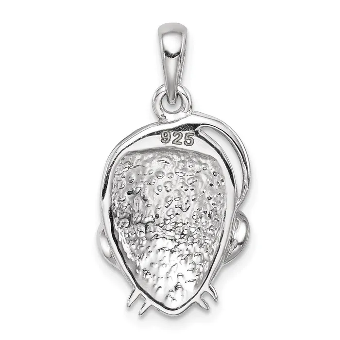 TreasureFineJewelers Sterling Silver Grey Preciosa Crystal Mouse Pendant Necklaces