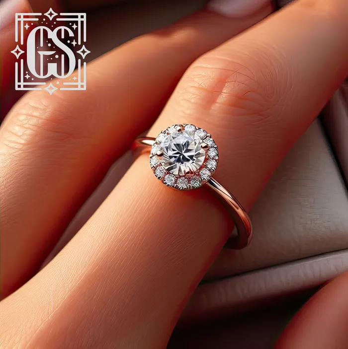 Rings FL LLC 14k Rose Gold Moissanite Halo Engagement Ring Gold Moissanite Halo Ring Engagement Ring Moissanite Ring Rose Gold Rings FL LLC 14k Rose Gold Moissanite Halo Engagement Ring Gold Moissanite Halo Ring Engagement Ring Moissanite Ring Rose Gold