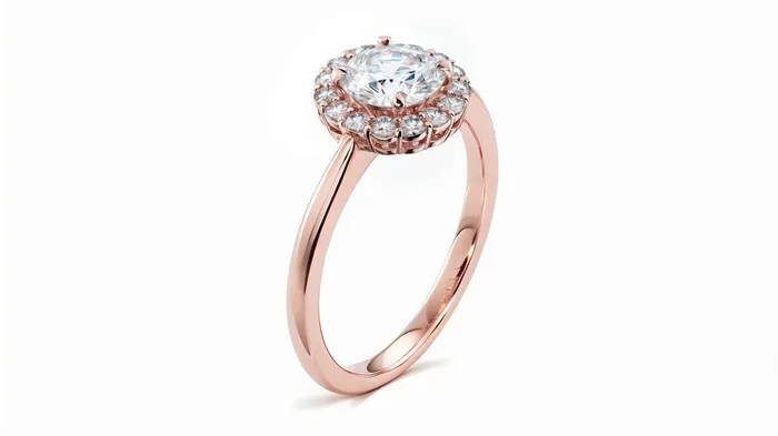 Rings FL LLC 14k Rose Gold Moissanite Halo Engagement Ring Gold Moissanite Halo Ring Engagement Ring Moissanite Ring Rose Gold Rings FL LLC 14k Rose Gold Moissanite Halo Engagement Ring Gold Moissanite Halo Ring Engagement Ring Moissanite Ring Rose Gold