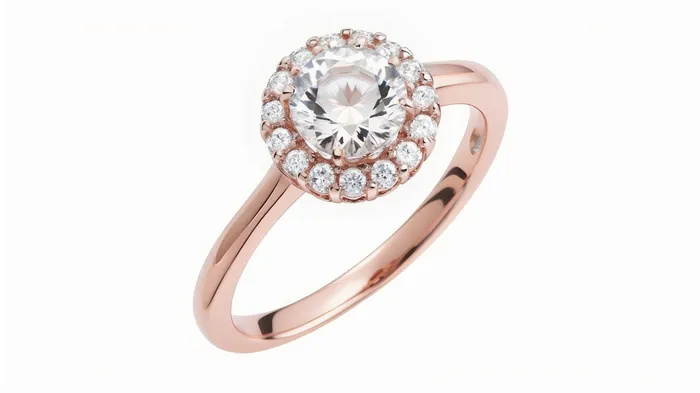 Rings FL LLC 14k Rose Gold Moissanite Halo Engagement Ring Gold Moissanite Halo Ring Engagement Ring Moissanite Ring Rose Gold Rings FL LLC 14k Rose Gold Moissanite Halo Engagement Ring Gold Moissanite Halo Ring Engagement Ring Moissanite Ring Rose Gold