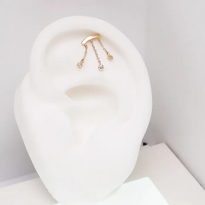 Body Clickers PreStyled Sets 14k Dangle Gold Push Fit 20g18g16g14g flatback Body Clickers PreStyled Sets 14k Dangle Gold Push Fit 20g18g16g14g flatback