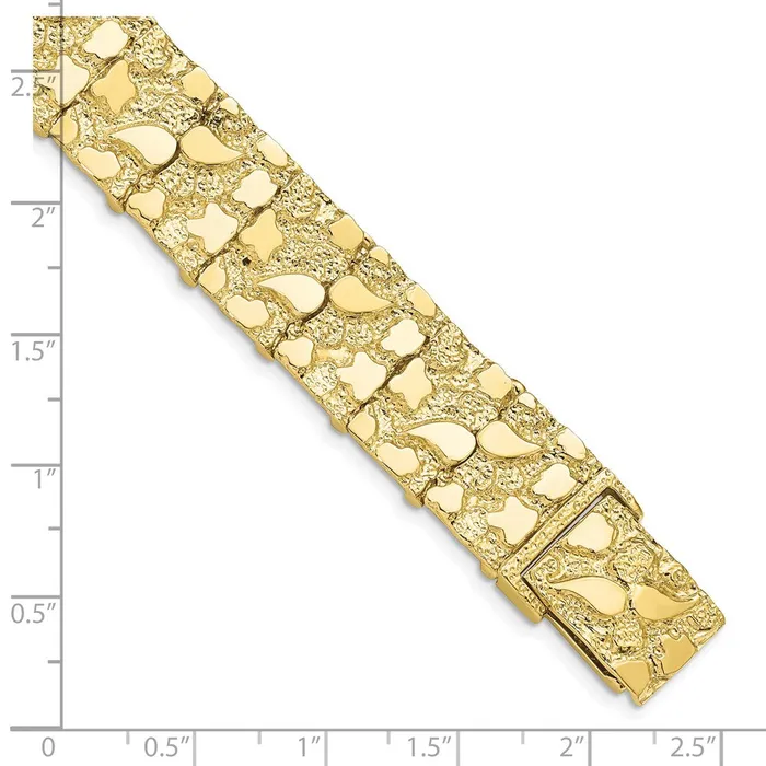 Bracelets 10k 150mm NUGGET BraceletWBC10N158 WB Choice Jewelry