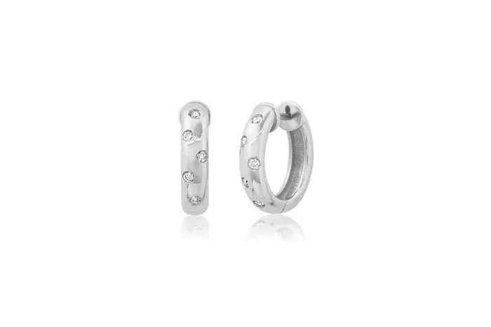 Dot Huggie Earrings Shylee Rose Jewelry Earrings