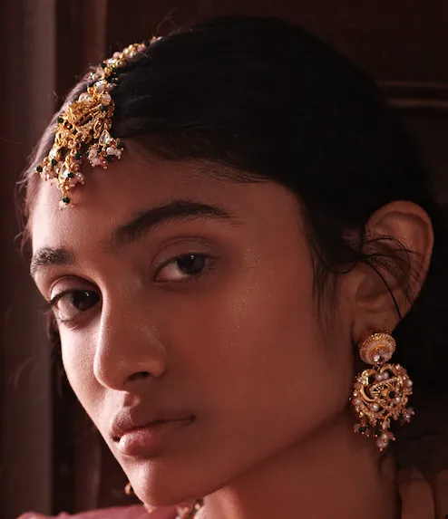 Earrings PRERTO ECOMMERCE PRIVATE LIMITED Dua Kundan Pearl Earrings