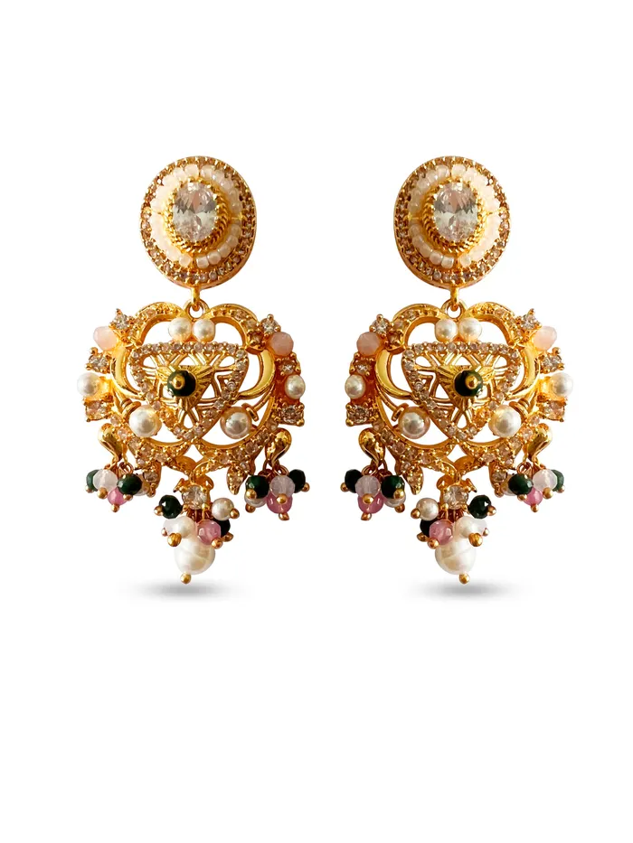 Earrings PRERTO ECOMMERCE PRIVATE LIMITED Dua Kundan Pearl Earrings