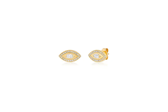 Earrings Shylee Rose Jewelry Diamond Evil Eye Stud Earrings