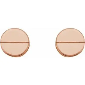 Earrings WB Choice Jewelry 14K Rose Geometric Earrings86608602PSTWBC Earrings WB Choice Jewelry 14K Rose Geometric Earrings86608602PSTWBC