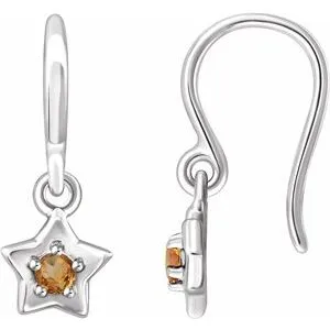 Earrings WB Choice Jewelry 14K White 3 mm Round November Youth Star Birthstone Earrings653420629PSTWBC Earrings WB Choice Jewelry 14K White 3 mm Round November Youth Star Birthstone Earrings653420629PSTWBC