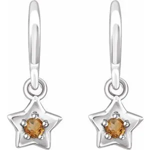 Earrings WB Choice Jewelry 14K White 3 mm Round November Youth Star Birthstone Earrings653420629PSTWBC Earrings WB Choice Jewelry 14K White 3 mm Round November Youth Star Birthstone Earrings653420629PSTWBC