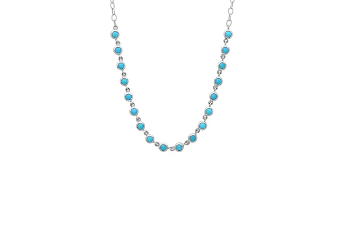 Necklaces Shylee Rose Jewelry Turquoise Bezel Necklace