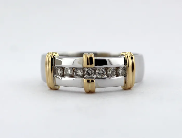 Rings FULLERS PURCHASE FROM PUBLIC 14KTT 36 CTTW GENTS DIAMOND RING