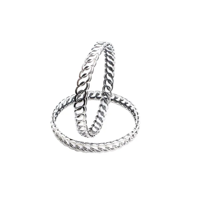 Rings Karizma Jewels Trendy Real Sterling Silver Oxidized Women Bangles 57 CM