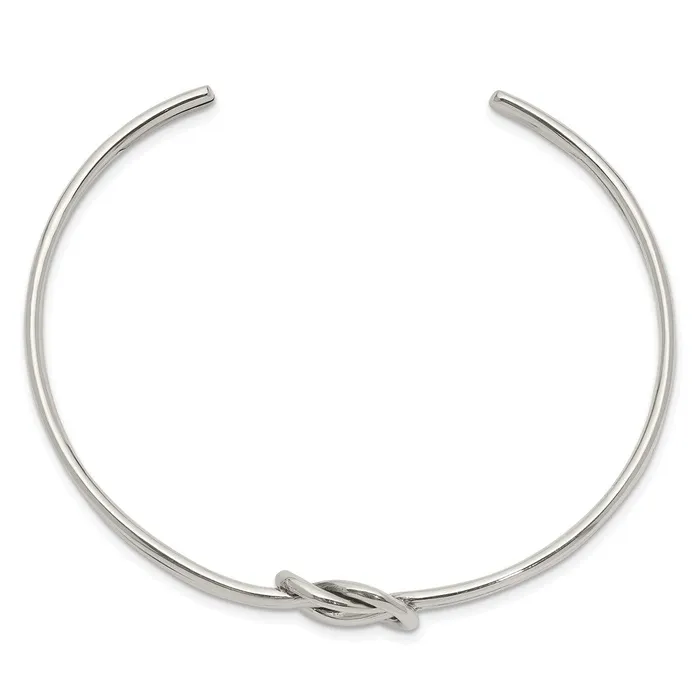 Rings Sterling Silver Knot BangleWBCQB1245 WB Choice Jewelry