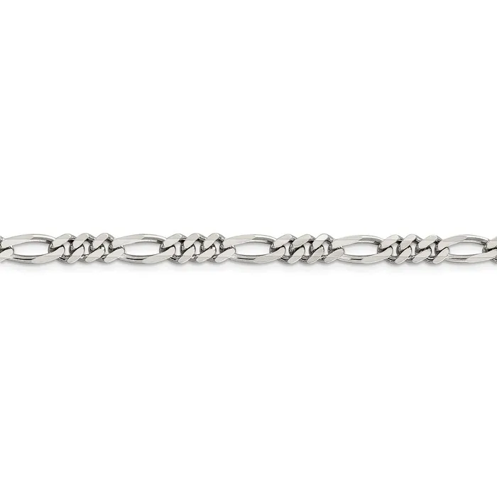 Rings WB Choice Jewelry Sterling Silver Rhodiumplated 525mm Figaro ChainWBCQFG150R9
