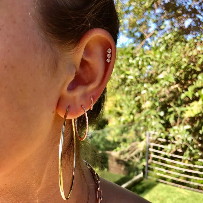 Shylee Rose Jewelry Earrings 2 Skinny Hoop Earrings