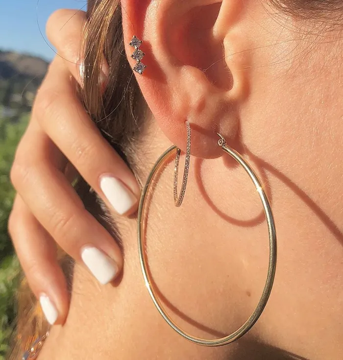 Shylee Rose Jewelry Earrings 2 Skinny Hoop Earrings