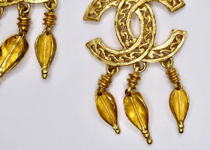 Vintage by Misty Earrings Chanel Ornate Dangle Earrings Vintage by Misty Earrings Chanel Ornate Dangle Earrings