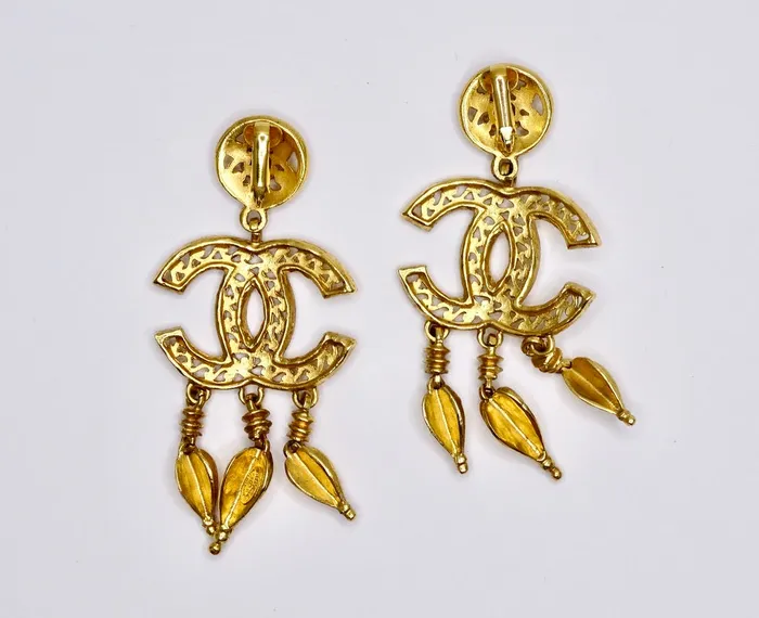 Vintage by Misty Earrings Chanel Ornate Dangle Earrings Vintage by Misty Earrings Chanel Ornate Dangle Earrings