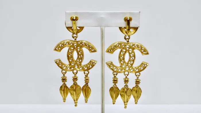 Vintage by Misty Earrings Chanel Ornate Dangle Earrings Vintage by Misty Earrings Chanel Ornate Dangle Earrings