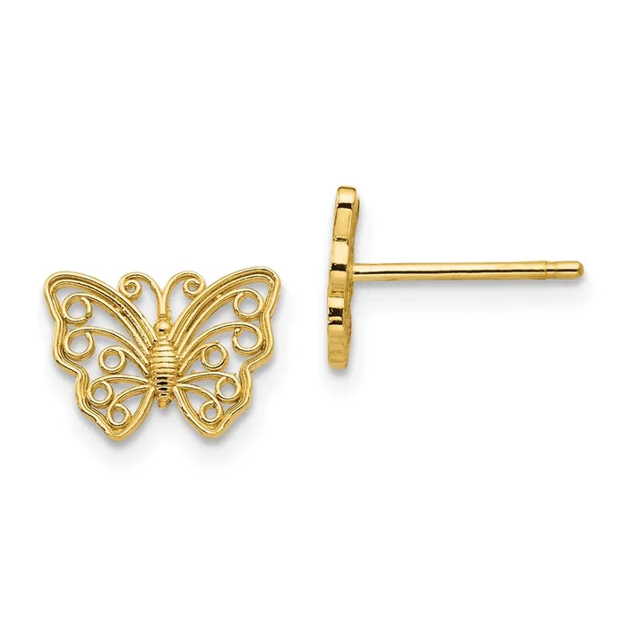 WB Choice Jewelry Earrings 14K Butterfly Post EarringsWBCK4418