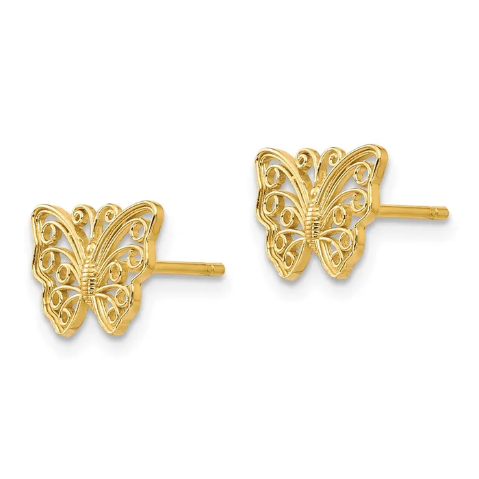 WB Choice Jewelry Earrings 14K Butterfly Post EarringsWBCK4418 WB Choice Jewelry Earrings 14K Butterfly Post EarringsWBCK4418