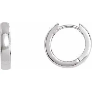 WB Choice Jewelry Earrings Platinum 14 mm Hinged Hoop Earring20007234174PSTWBC WB Choice Jewelry Earrings Platinum 14 mm Hinged Hoop Earring20007234174PSTWBC
