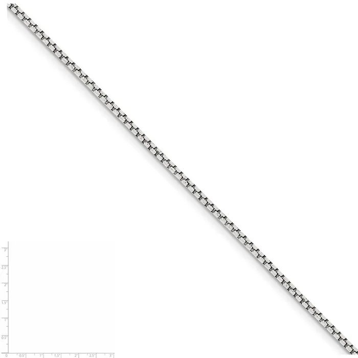 WB Choice Jewelry Sterling Silver 2mm Diamondcut Round Box ChainWBCQVX04024 Rings