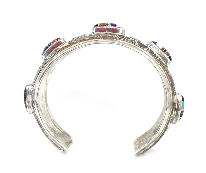 Ben Nighthorse Bracelets Mokume Gane Five Rectangle Cuff Bracelet
