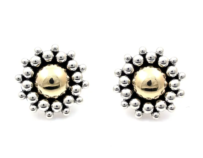 Earrings 14K Dome Earrings Artie Yellowhorse