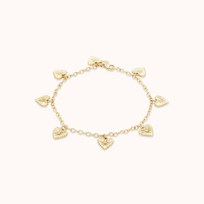 Marlo Laz Bracelets Multi Heart Bracelet
