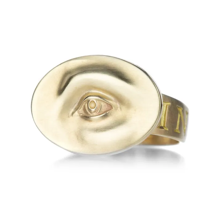 14k Large Eye Ring Gabriella Kiss Rings
