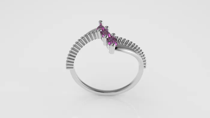 14K Ring with 3 MARQUISE TOURMALINE FILIGREE Stt Prong JCM DESIGN JEWELRY Rings